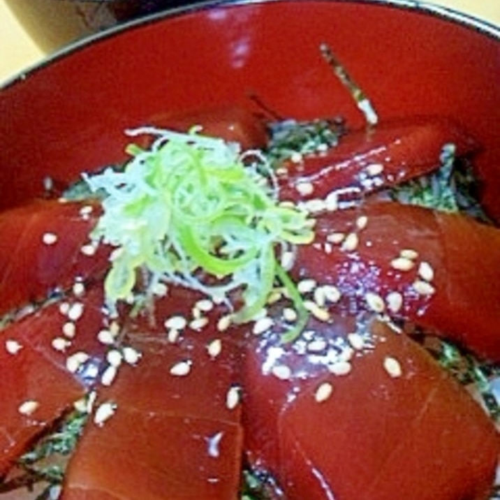 やみつき!マグロの漬け丼